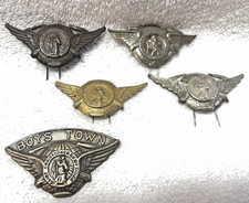 5 Vintage SAINT CHRISTOPHER BE MY GUIDE Pins Badges Medals picture