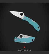 Spyderco MGE Distributor Exclusive Ladybug 3 - Teal FRN - Satin S30V picture