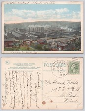 1920 Homestead Steel Works Carnegie Steel Co. Pittsburgh PA Postcard picture