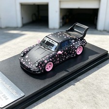 1/64 911 964 RWB Style Widebody High Wing Sakura Livery Diecast Model picture