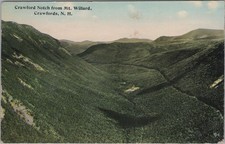 Crawford Notch Mt Willard White Mountains Crawfords NH Scenic View 1915 Postcard picture