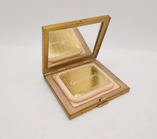 Vintage Germaine Monteil Golden Nugget Compact Pressed Powder Case Gold Tone picture