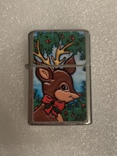 Vintage Victor Lighter Christmas Themed Reindeer Design picture