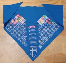 Vintage Highly Decorated Calvinettes Youth Org Bandana Sash Wyoming MI picture