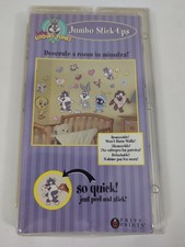 VTG 90s Priss Prints Baby Looney Tunes Jumbo Stick-Ups Taz Tweety Bugs Sylvester picture