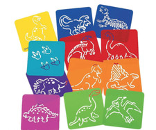Plastic Dinosaur Stencils - All Weather  (1) Dozen picture