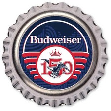 Budweiser Vintage Vibe Silver Bottle Cap Collectible picture