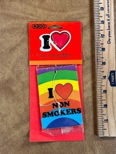 Vintage NOS I Love Non Smokers Air Freshener By Medo picture