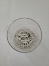 Wm Foust's Son Distillers Black Label Under Glass Shot Glass Glen Rock, PA picture