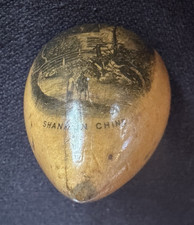 Shanklin Chine Darning Egg Thimble Pin Box Village Scene Isle of Wight England picture