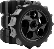 4 Pieces 1/8 Scale RC Buggy Paddle Tires Hex 17mm Wheels for Traxxas Arrma Ty... picture