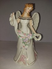 Lenox Spirit of Love Handcrafted Porcelain Angel Figurine Floral Glossy picture