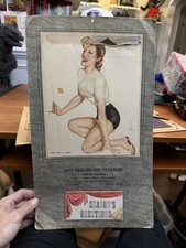 1946 Pinup Girl Advertising Calendar Borger TX City Tailors picture