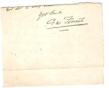 Sir George William Forrest Clipped Signature from ALS picture