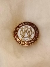 Amalgamated Clothing Workers of America Union Member Pin Vintage Clothing picture