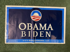 2008 Obama Biden Vinyl / Plastic Campaign Yard Sign 16.25 x 26 picture