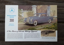Vintage 1960 Mercedes 300 Hardtop Car Brochure Spec Sheet picture