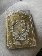 Catholic Mexico Spanish Bible Gold Metallic Cover picture