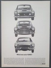 1962 PRINT AD Volvo P1800 