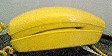 Lemon Yellow  Princess  Rotary Western Electric Trimline TelePhone 1960s Fine picture