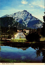 Rugged Cascade Mt. Banff National Park Canada Vintage Postcard TPQ32 picture
