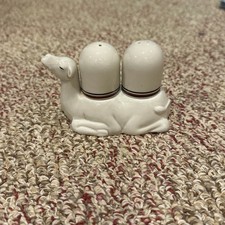 Vintage 1978 Rare Fitz & Floyd Bactrian Camel Salt Pepper Shakers HTF No Chips picture