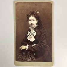 Antique Victorian Carte de Visite (CDV) Portrait of a Young Woman by A. Kracaw picture