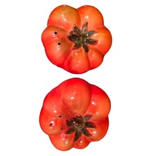 Vintage Ceramic Tomato Salt & Pepper Shakers picture