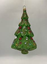 European hand-blown glass Christmas tree ornament, Made in Poland picture
