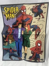 Vintage 1996 Spider-Man Poster, 2-Sided Marvel Comics 22 x 17 Pin-Up picture