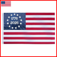 Topflags 1776-2026 Betsy Ross Flag 4X6 Feet Heavy Duty Outdoor Embroidered 13 picture