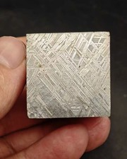 198g Muonionalusta Iron Meteorite slice cube Sweden M Iron Meteorite picture