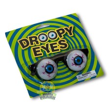 Droopy Eyes Costume Glasses - Funny Novelty Goofy Spring Eyes, be a Clown  picture