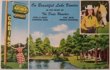 Vintage Postcard Kastners Cottage Lake George Luzerne New York Cabins Horse AA29 picture