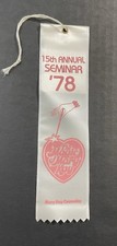 Vintage Mary Kay 1978 15th Annual Seminar Award Ribbon  RARE picture