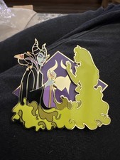 DLP MALEFICENT Aurora Pin Disneyland Paris LE 700 Villain W/ Hero Silhouette Pin picture