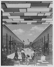 Hicksville Long Island NY 1960s Mid-Island Plaza Shopping Center Walkway picture