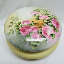 Large Limoges Painted Porcelain Victorian Dresser Box picture