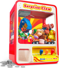 JOYIN Claw Machine Arcade Toy with LED Light & Adjustable Sound, Rechargable Dis picture