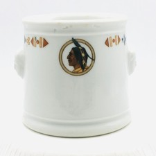 St Charles IL Hotel Baker China Sugar Bowl Native American Double Faced VTG 1926 picture