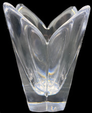 Vintage Orrefors Clear Crystal Vase Belle Tulip Shaped Heavy 6