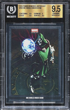 2025 Panini UK Marvel Anthology One World DOCTOR DOOM BGS 9.5 Gem Mint Pop 1 MCU picture