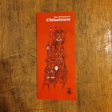 1970 San Francisco California Chinatown Tourist Recreation VTG Travel Brochure picture