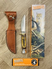 Marbles Revival Knife 1997-2002 Woodcraft Stag Handle picture