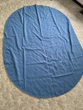 1990s Country Blue Oval Tablecloth – 56