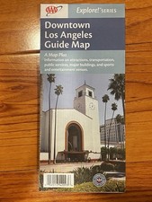 2013 AAA Downtown Los Angeles Map Space Shuttle Endeavour Union Station LA Live⁠ picture