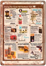Vintage 1984 American Airlines Hardware Stores Ad Retro Look Metal Sign Z374 picture