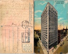 Detroit MI S Kresge Building Postcard Used (44449) picture