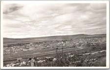Vintage 1930s DAWSON CREEK, B.C. Canada Photo RPPC Postcard Panorama Town View picture