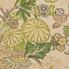 SCHUMACHER Chiang Mai Dragon Citrus Linen Remnant New picture